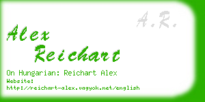 alex reichart business card